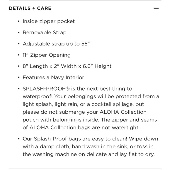 Aloha Navy Floral Splash-Proof Bag - Picture 10 of 10